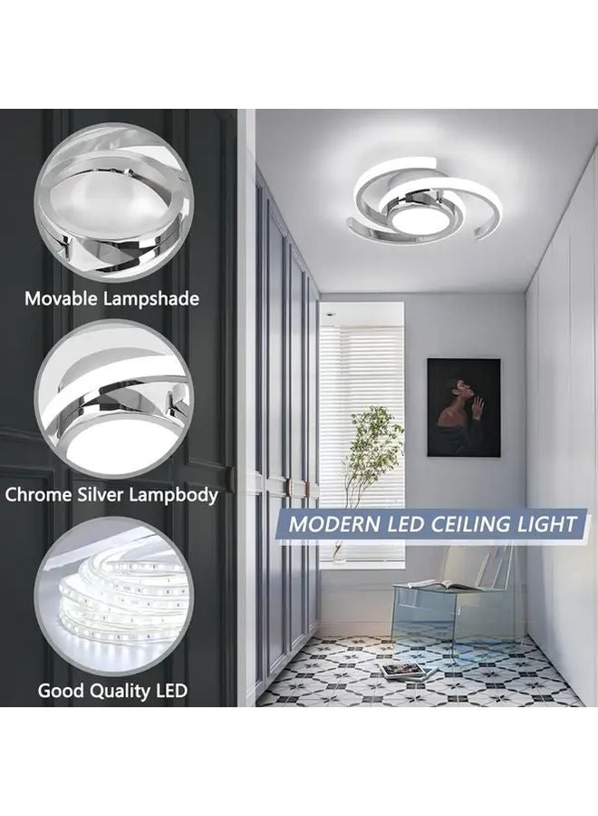 ضوء سقف LED أبيض حديث ثلاث درجات حرارة لونية قابلة للتعديل تركيب شبه مدمج - Image 5